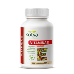 Vitamina E Natural 500mg 100 cápsulas Sotya