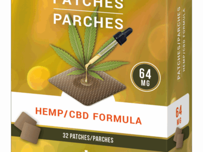 64mg Hemp CBD Fórmula Patches 32 Unidades  2048mg de Fórmula de Cânhamo  PuroCuro
