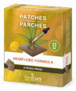 32mg Hemp CBD Fórmula Patches 32 Unidades 1024mg de Fórmula de Cânhamo  PuroCuro