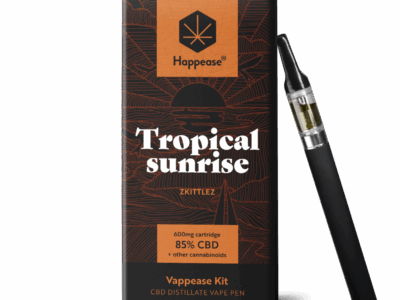 Kit Vaping 85% CBD 600mg Classic Tropical Sunrise  Happease
