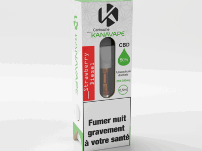 Cartucho Diesel Morango 50% CBD 05ml 250mg  Kanavape