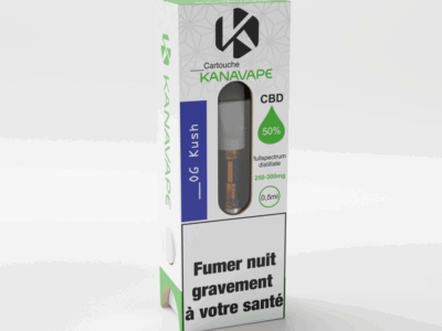 Cartucho OG Kush 50% CBD 05ml 250mg Kanavape
