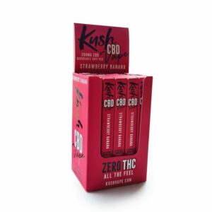 Caneta Vape 20pcs BANANA MORANGO 200mg CBD  Kush CBD