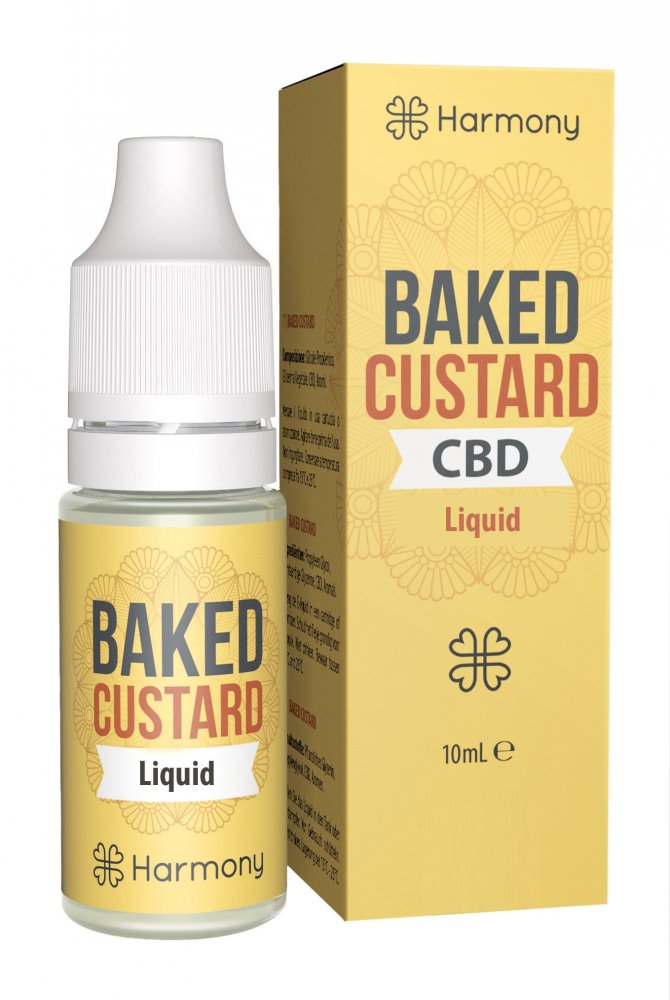 CBD Líquido Baked Custard 10ml 30600mg CBD 30mg Harmony