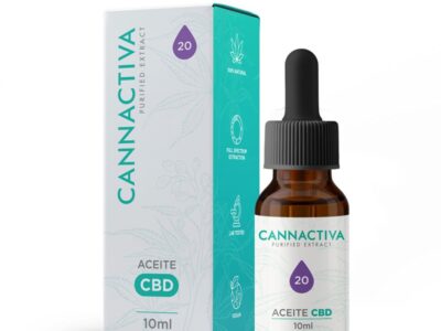 Canabidiol de óleo purificado CBD 20% 10ml Cannactiva
