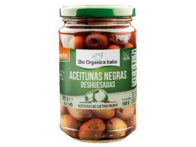Azeitonas negras desossadas BIO 280 G Itália orgânica