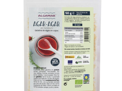 Agar em flocos de algamar Bio 50g