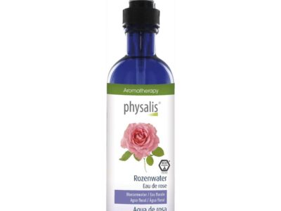 Água floral rosa de 200 ml