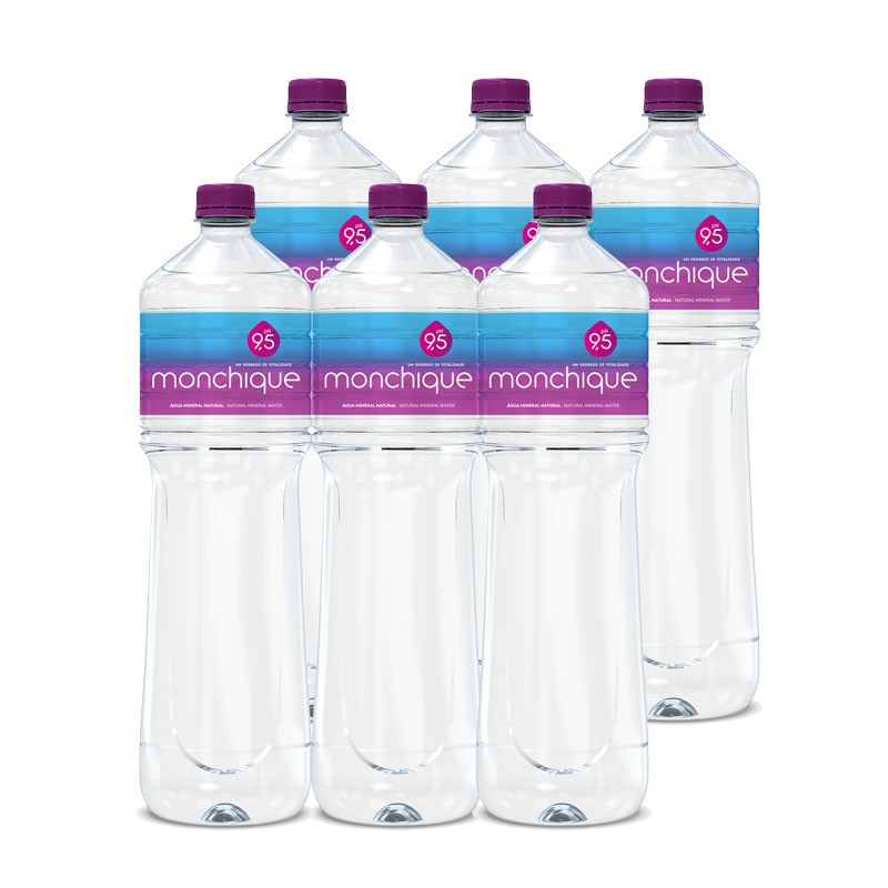 Água mineral natural alcalina Ph9.5 (6x1.5l) Monchique Water