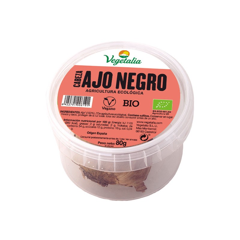 Alho preto ecológico 2 unidades 80g vegetal