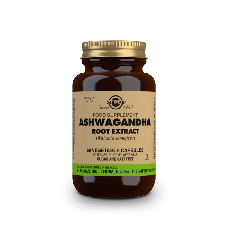 ASHWAGANDHA RAIZ Extrato 60VCAPS Solgar