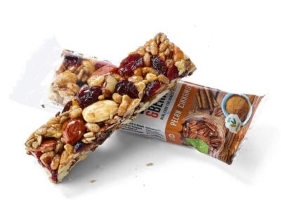 Pecan e canela barra de noz 15x30g nozes e bagas