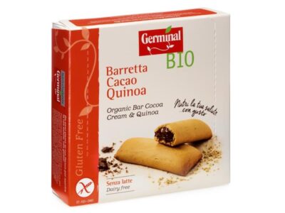Barra quinoa recheada com creme de cacau sem glúten 180g germinal