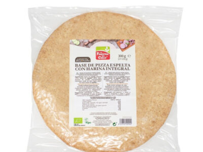 Bio 2x150g Base abrangente de pizza escrita