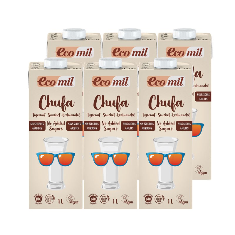 Beba Chufa Nature Horchata Bio 6x1L Ecomil