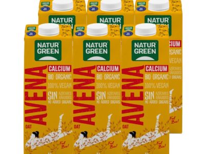 Bebida ausida com cálcio sem açúcar bio 6x1l Naturgreen