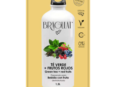 Bebida verde solúvel + frutas vermelhas 15x9g bragulat