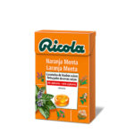 Candies laranja hortelã sem açúcar 50 g ricola
