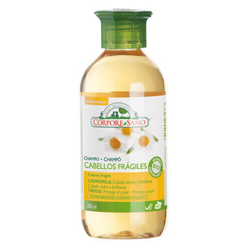 Shampu Camomila y Trige (Fragiles y rubios) 300ml corpore sano