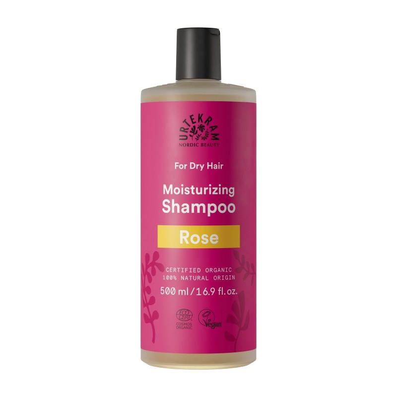 Shampoo rosa para cabelos normais bio 500ml urtekram