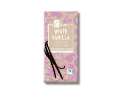 Chocolate branco vegano com bio 80g ichoc baunilha