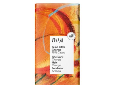 70% de chocolate preto com bio laranja 100g Vivani