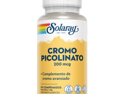 Cromo picolinate cromium picollate 200mcg 50comp solaray