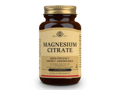 Citrato de magnésio 200mg 120 comprimidos de solgar