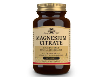 Citrato de magnésio 200mg 60 comprimidos de solgar