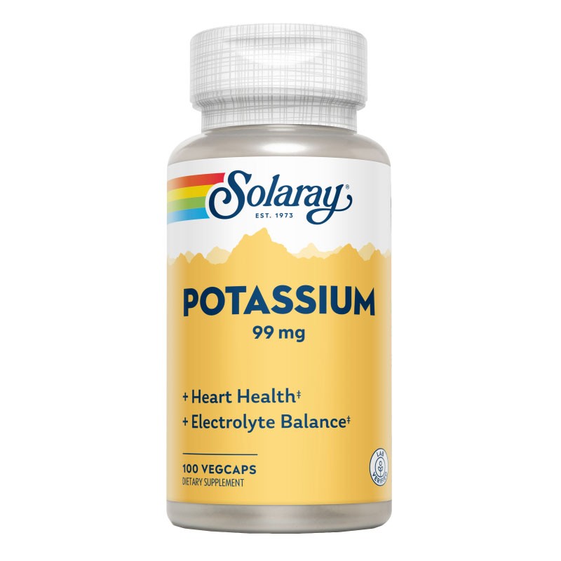 Citrato potássio 99mg 60vcaps solaray
