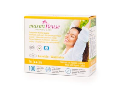 Compressa de tecido com asas de bio -masmi laváveis