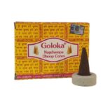Cones incenso amarelo batendo 10 cones nag champa