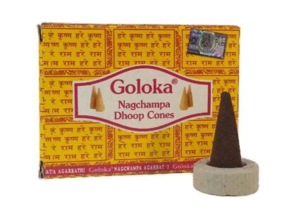 Cones incenso amarelo batendo 10 cones nag champa