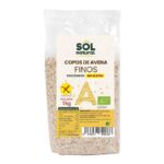 Flocos de aveia sem glúten fino bio 1 kg de sol natural