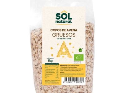 Flocos de aveia grossos bio 1 kg sol natural