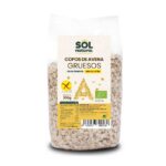 Flocos de aveia sem glúten grossos bio 500g sol natural