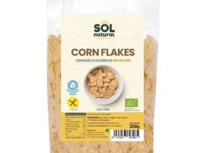 Flocos de milho sem glúten bio 200g sol natural