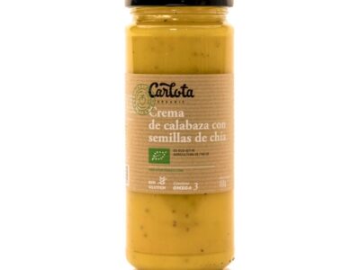 Creme de abóbora com sementes de chia 450ml Carlota Organic