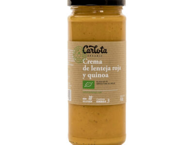 Creme de lentilha vermelho e quinoa 450ml Carlota Organic