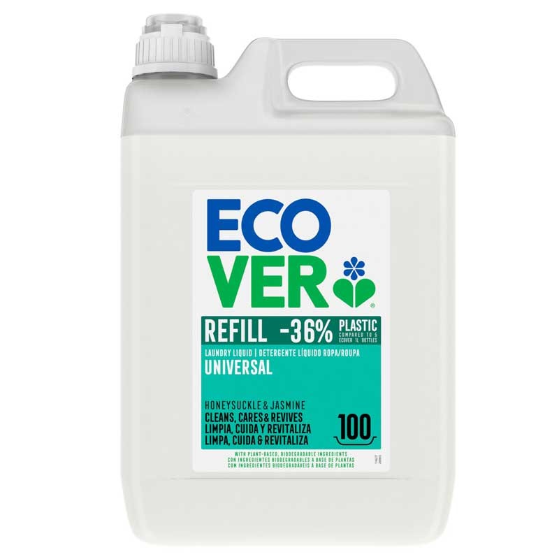 Detergente líquido universal para roupas de 5l ecover