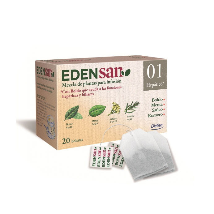 Edensan 01 Filtros hepáticos de 20 Dietisa