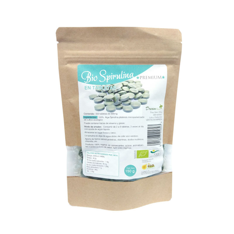 Spirulina Bio 300 Tabs Dream Foods