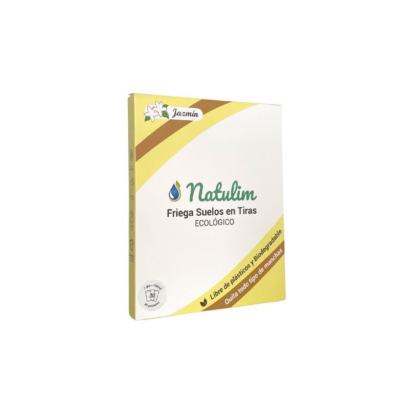Friega tiras biodegradáveis Jazmin 30 unidades natulim