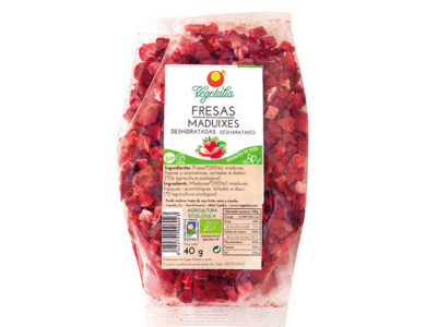 Vegetal de morango desidratado