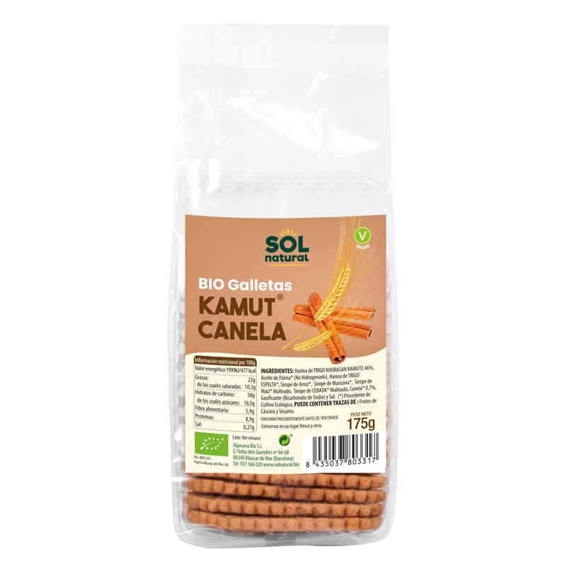 Kamut e Canela Bio 175G Sun NATURAL BOYS