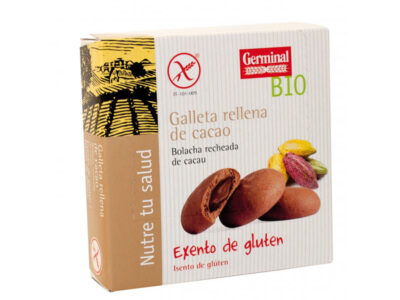 Biscoitos recheados com creme de cacau sem glúten 200 g de germinal