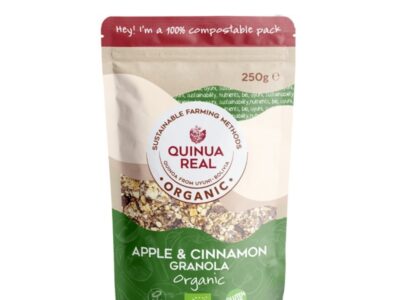 Granola quinoa, maçã e canela bio 250g quinoa real