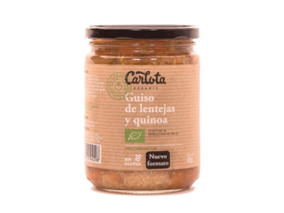 Ensopado de lentilha e quinoa bio 425g Carlota Organic