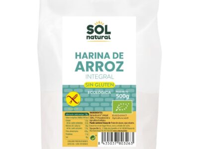 Farinha de arroz natural do Sun Glúten -Bio 500g