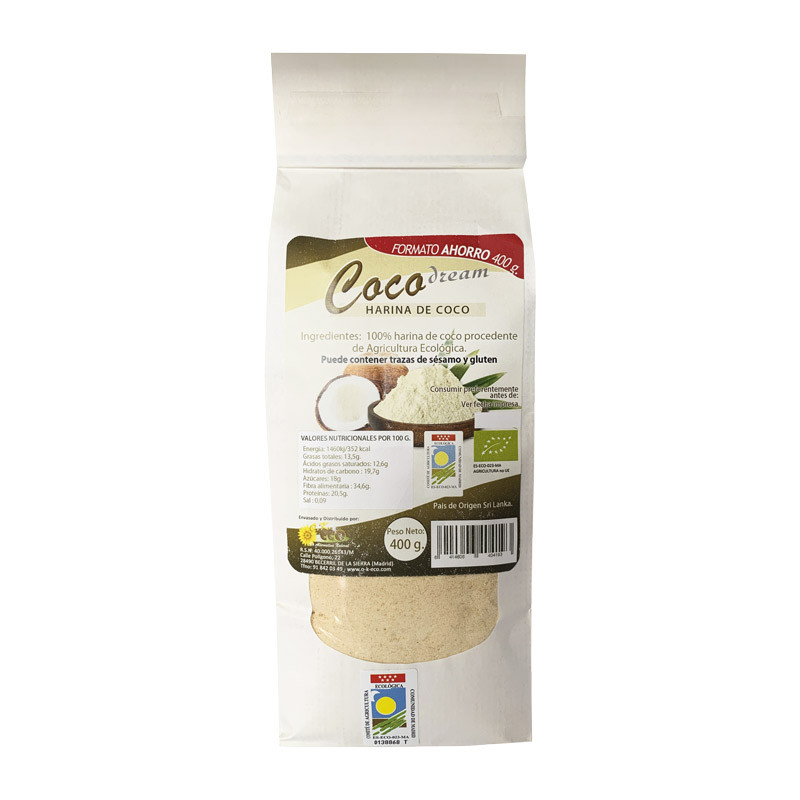 BIO 400 g FODS Farinha de coco